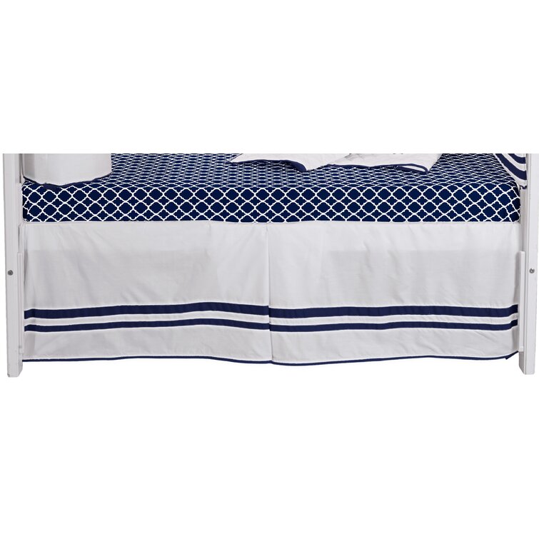 Striped hotsell crib skirt